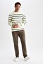 Regular Fit Basic Chino Trousers U6625Az21Au - 7