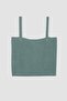 Slim Fit Rope Strap Knitwear Undershirt - 7