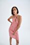 Bodycon Wrap Neck Floral Jacquard Mini Dress Y4853az22sm - 6
