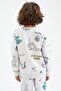 سترة منقوشة برقبة دائرية للأولاد - 8