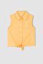 Girl's Poplin Sleeveless Shirt Y0137a622sm - 5