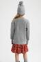 Girl's Regular Fit V-Neck Knitwear Cardigan - 6