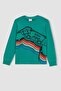Boy's Printed Long Sleeve Pajama Set - 7