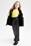 Girl's Christmas Themed Wide Leg Faux Leather Trousers - 3