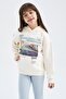 Girl's Hooded Soft Fuzzy Sweatshirt - 6