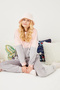 Soft Textured Women's Pajamas Set Loungewear Sleepwear Homewear - 2