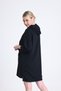 Seoul Pocket Detailed Relaxed Cut Oversize Orphan Sleeve Hooded Sweat Dress - 8