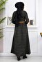 Button Detailed Dress Khaki 19166 - 5