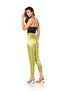 Satin Pajama Set with Green Lace Detail - 2