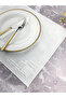 White Color White Embroidered Rectangular 34x44cm Set of 6 Placemats - 2