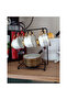Cup Set Stand, Coffee Cup Hanger, Countertop with Saucer & 6-Piece Black Color - 6
