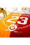 Licensed Galatasaray Championship Cotton Duvet Cover Set - 100th Anniversary Special Production - 2