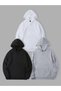 Unisex 3-Piece Plain Unprinted Hooded Sweatshirt Hoodie Campaign Set