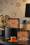 BUTAHYA PORCELAIN TAN 18X13CM.COSMIC LOVE 2 PIECES CAKE SET 119/7 - 2