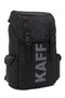 Black Unisex Crinkle Fabric Water Resistant Drawstring Travel Sports Outdoor School Backpack with Logo - 3