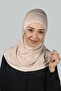 Set of Two Practical Scarf Ready Turban and Hijab Hijab Cap - Powder - 4