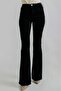 (Extra Comfortable) Black Flared Jeans High Waist Flared Jeans Compressor - 4