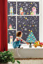 2026 New Year Glass Ornaments - Home Tree and New Year - Double Sided Sticker 99X29 - 2