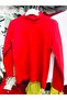 Unisex children's red color high-neck badi half turtleneck bodysuit - 4