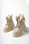 Cold-Resistant Girl's Boots with Fur Detail - 3