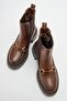 VESPER Tan Buckle Women's Chelsea Boots - 2
