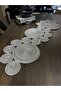 Saturn Runner الجوت الطبيعي، منقوش، خوص، مفرش طاولة، طاولة، مفرش طاولة القهوة 30x125 - 3