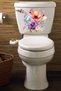 Watercolor Soft Colorful Flowers Toilet Seat Sticker Bathroom Sticker - 4