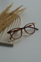 Unisex Women Men Blue Light Protected Blue Block Transparent Oval Round Leopard Glasses - 5