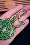 8x11 mm Precision Piercing Water Green Dice Amber Prayer Beads| Ayhan Turan Master Signature Rosary - 3