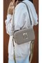 JUSTPOLO WOMEN'S MINK ORIGINAL LACOS 3 COMPARTMENT SHOULDER AND CROSSBODY BAG - 2