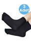 Women's 3-Piece Antibacterial Bamboo Finger Socks, Number 36-44 - 6