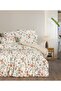 Flannel Single Duvet Cover Set Vintage Ecru