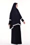 Women's Two Pieces Lycra Sandy Fabric Lace Sleeves Prayer Dress - 2