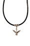 Unisex Bird Themed Genuine Leather Necklace - 2