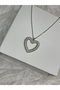Stone Heart Steel Necklace - 4