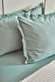 Cool Touch Stripe Double Duvet Cover Set Green - 7