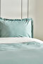 Cool Touch Stripe Double Duvet Cover Set Green - 3