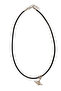 Unisex Saturn Themed Genuine Leather Necklace - 3