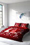Cotton Satin Double Duvet Cover Set with Elastic Sheets Japan Style - 2