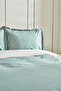 Cool Touch Stripe Double Duvet Cover Set Green - 5
