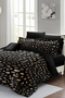 Cotton Satin Double Duvet Cover Set with Elastic Sheets Animal Print