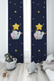Baby and Children's Room Cute Animals Pattern 2 Wings Background Curtain Ybp-8027
