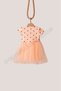 Salmon Polka Dot Tutu Short Sleeve Baby Girl Dress - Emily - 7