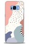 Samsung Galaxy S8 Case HD Printed Case - Leaves and Speckles + Full Screen Protector