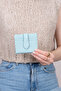 3803 Genuine Real Leather Special Design Women's Men's Wallet Mint - 7