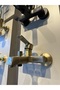 Bathroom Faucet Matte Gold Bathroom Faucet Square Modern Design Brushed Gold - 3