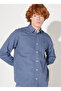 Regular Fit Gray Men's Shirt LL37BMA66 Long Sleeve Shirt - 2