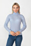 Women's Camisole Blue Ribbed Winter Sweater - 2