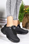 Unisex Winter Waterproof Anti-Slip Poly Sole Light Comfortable Orthopedic Leather Black Style Sports Shoes