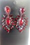 Burgundy Thin Shuttle Stone Henna Wedding Engagement Earring – Bijoux Earring, Stylish Design, Women's Accessory – Biju - 3